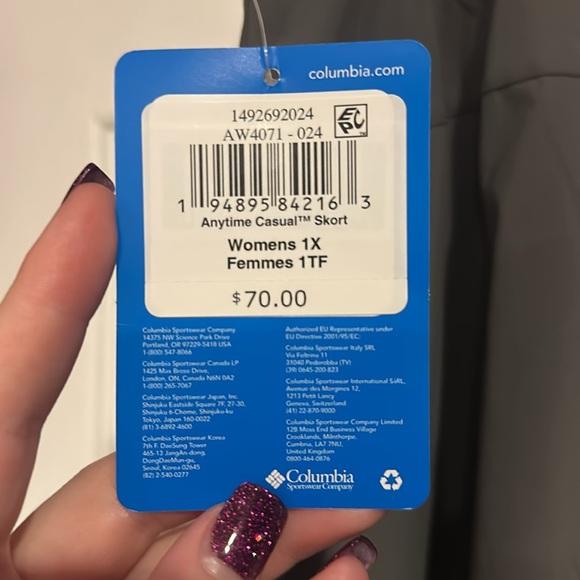 Columbia Gray Skort for Women - Picture 2 of 4